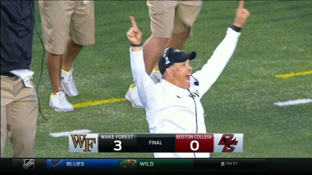 BCdee97's tweet photo. NOTHING could be worse than this game...#BCvsWake 2015 🤮🤮🤮🤮
#WorstGame I’ve watched... https://t.co/CWNaXf69yk