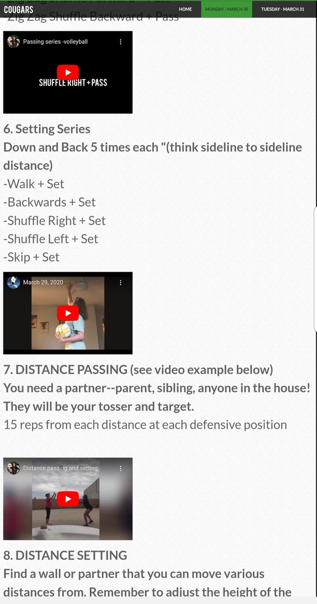 Week 2 of at-home training starts tomorrow! S/O to Helen &amp; Michera for leading &amp; creating video instructions for the drills! Guest appearance by Coach Moffett! Get Gains!  connallyvball.weebly.com
💚🏐💚@officialjaaii <a href="/CocoshaeM/">Coquice Moffett</a> <a href="/DMS_GirlsAth/">DMSGirlsAthletics</a> <a href="/PfISDAthletics/">PfISD Athletics</a> <a href="/JBConnallyHS/">Connally High School</a>