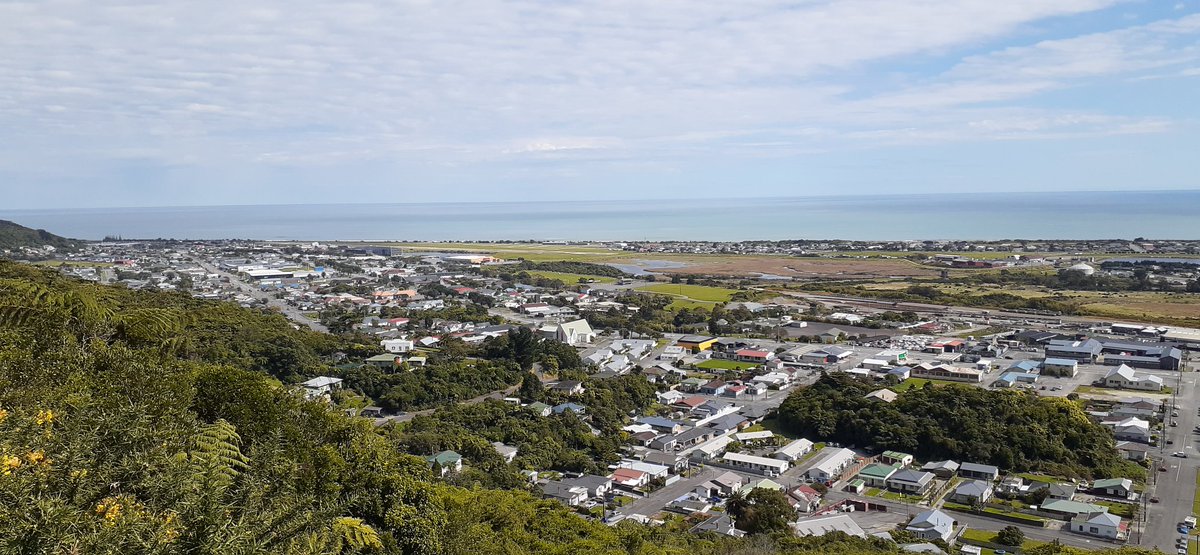 macgibbons's tweet photo. Took a wee walk (in splendid isolation) in the bush #uptheback
Great view of #Greymouth
Sooooo silent. https://t.co/5hHdMWBpRz