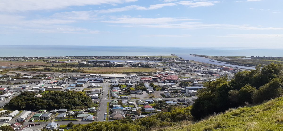 macgibbons's tweet photo. Took a wee walk (in splendid isolation) in the bush #uptheback
Great view of #Greymouth
Sooooo silent. https://t.co/5hHdMWBpRz