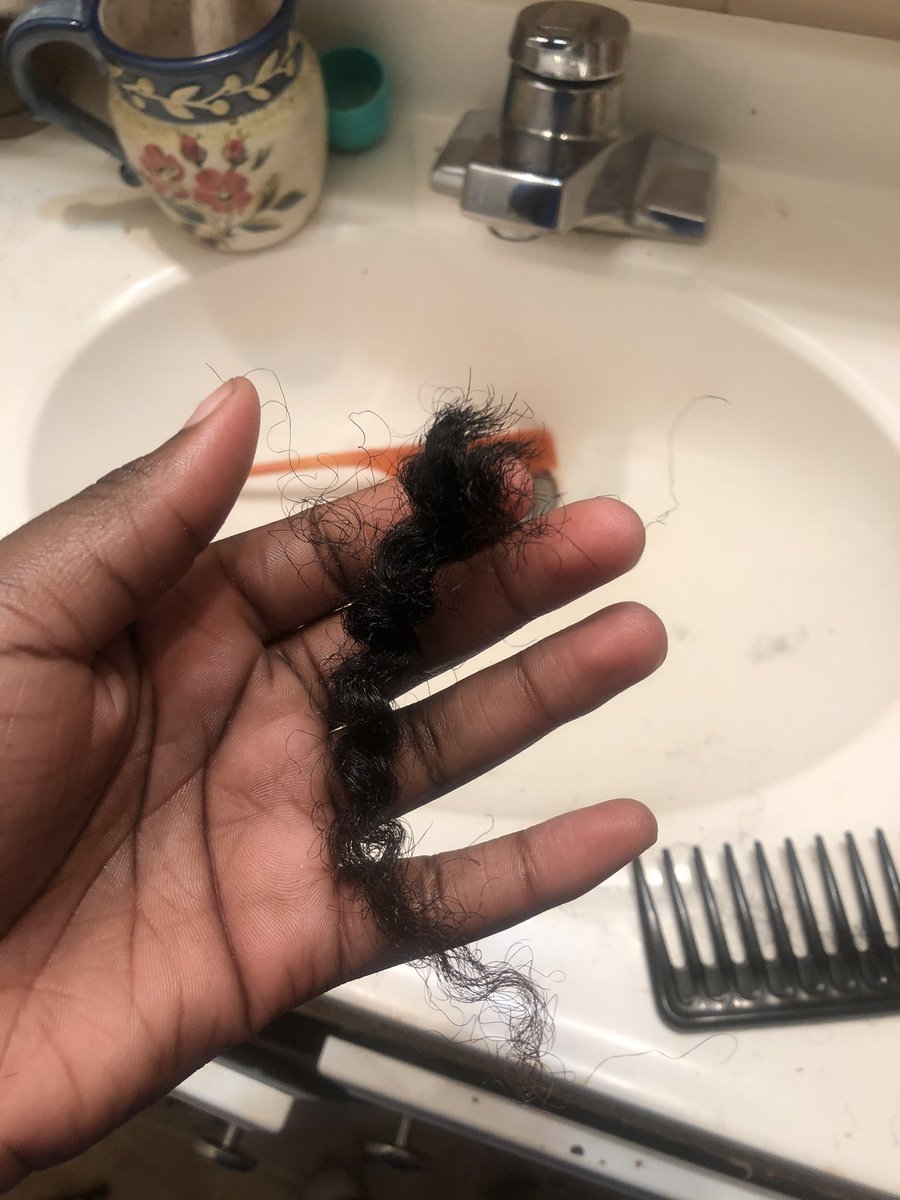 I cut a piece of my hair out on accident though 