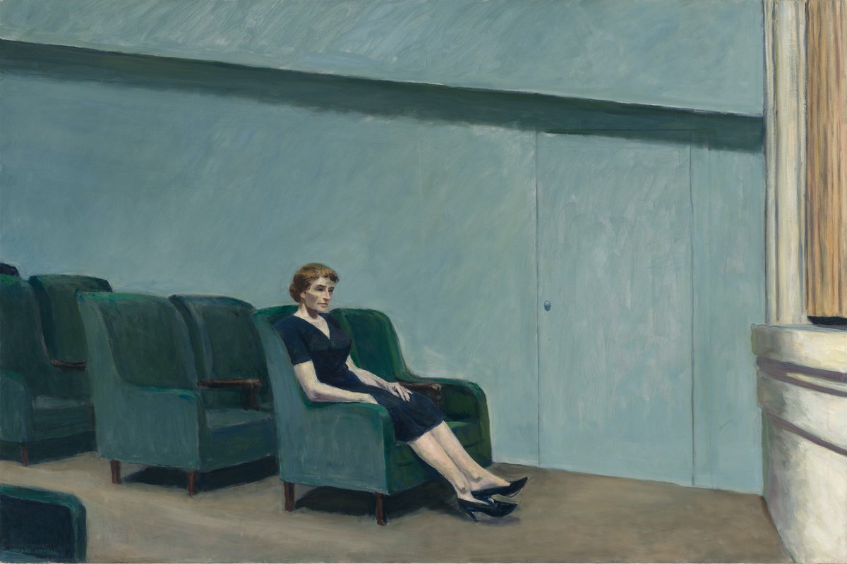 SFMOMA's tweet photo. “If you could say it in words, there would be no reason to paint.” —Edward Hopper.

Tell us how you're expressing yourself creatively while you #StayHome!👇

[#EdwardHopper, Intermission, 1963] #MuseumFromHome #SFMOMACollection https://t.co/ZEJW5o2mLY