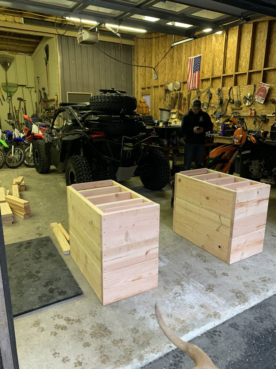 strengthcoachjt's tweet photo. No excuses - spent the weekend building a home gym and jerk blocks with my dad. Learned how to use all the tools. #creativeoutlet https://t.co/xVrVLjm3j6