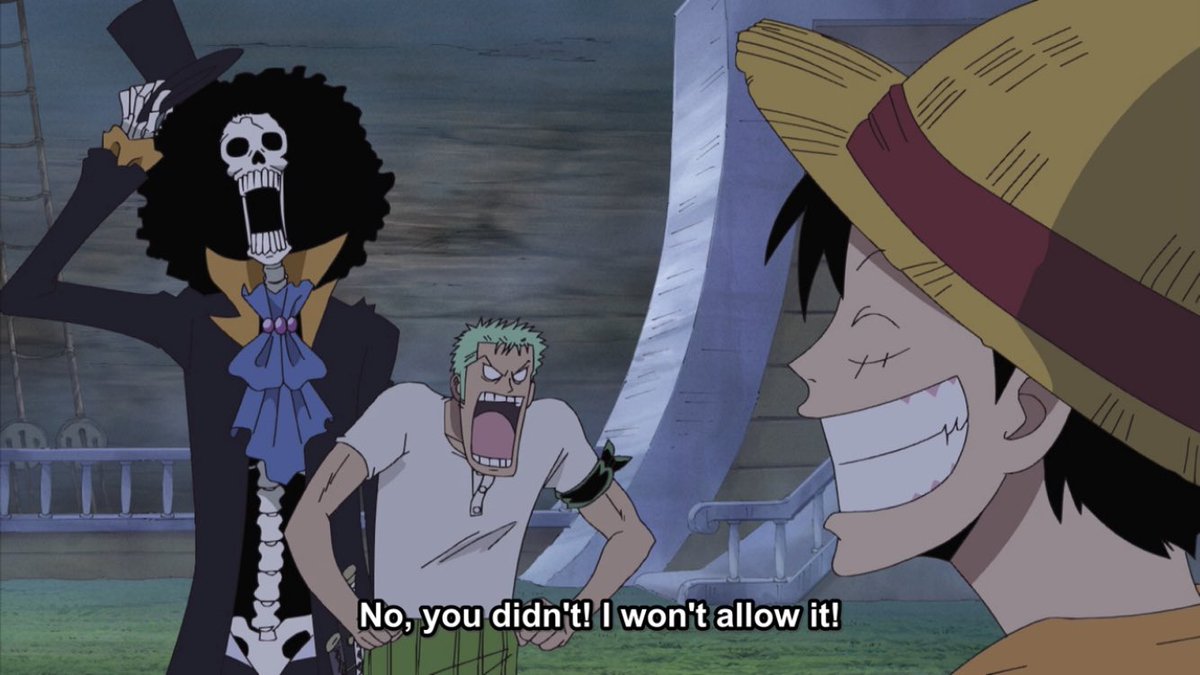 zoro: you two had ONE job