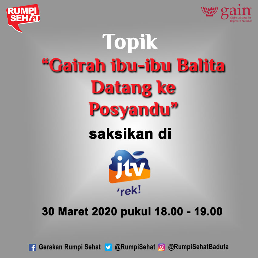 rumpisehat's tweet photo. Gairah ibu yg datang ke Posyandu sangat berbeda setelah ada Emo-Demo. Simak di program talk show Rumpi Sehat, Generasi Hebat. Senin 30 Maret 2020 jam 18.00 WIB. Di https://t.co/dj1wLqChU3 @JTV_rek #emodemo #rumpisehat #cegahstunting #cegahgiziburuk #giziiburubayi #giziburukbayi https://t.co/2es6Eovot3