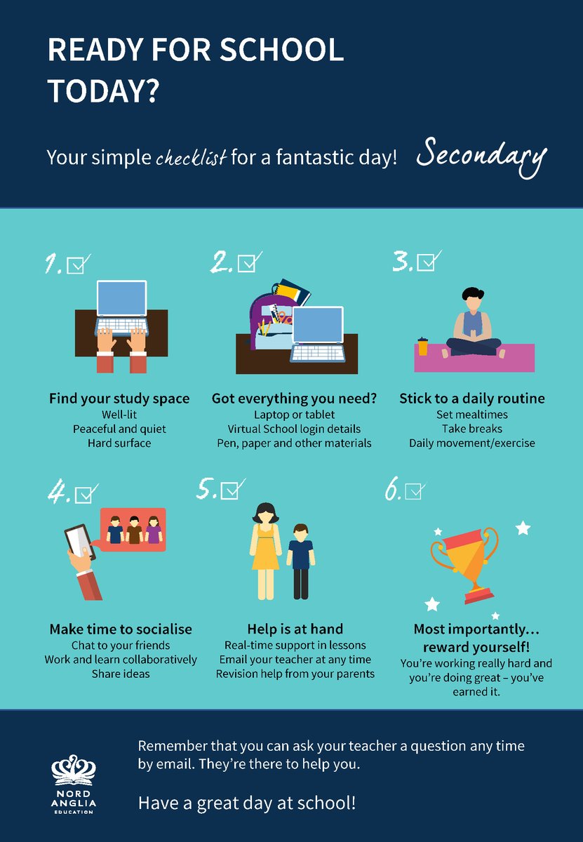 doverct's tweet photo. Monday and a new school week of DOT and the NAE Virtual School Experience!
Check out the checklist for Early Years, Primary and Secondary.
#NordAngliaEducation #VirtualSchoolExperience #VirtualSchool #DCISsg #DoverOngoingTeaching https://t.co/eXTVX9nMsw