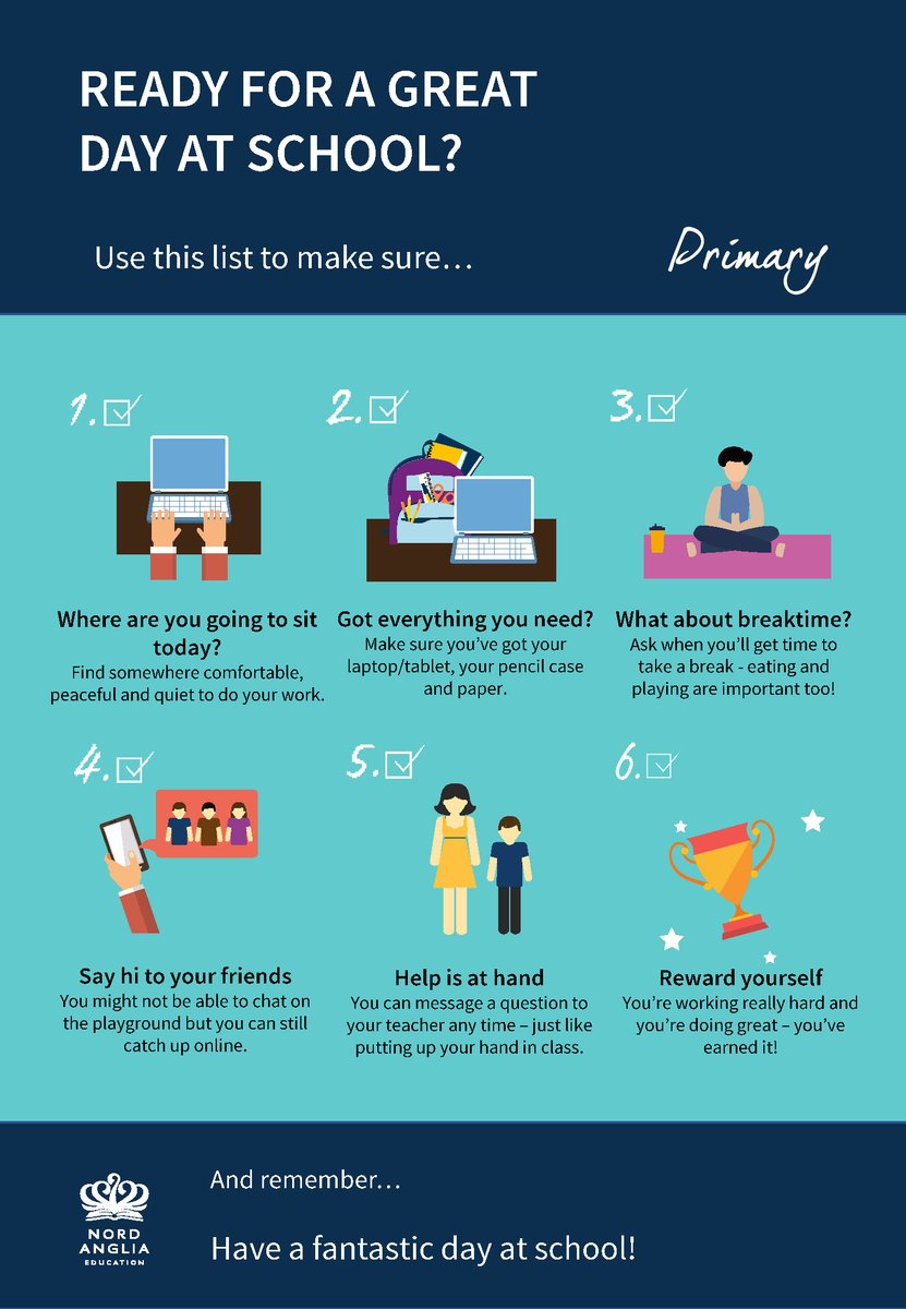 doverct's tweet photo. Monday and a new school week of DOT and the NAE Virtual School Experience!
Check out the checklist for Early Years, Primary and Secondary.
#NordAngliaEducation #VirtualSchoolExperience #VirtualSchool #DCISsg #DoverOngoingTeaching https://t.co/eXTVX9nMsw