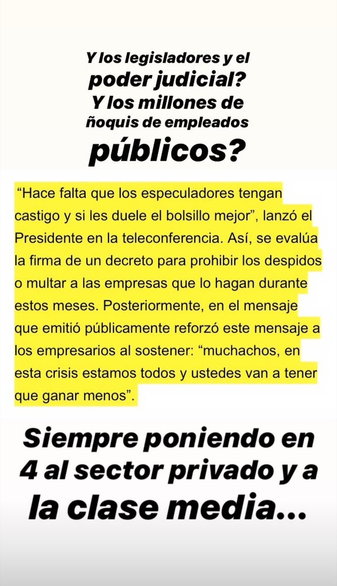 FeedeMacchi's tweet photo. Seguimos con el discurso de la solidaridad y que esto es lo mejor que se puede hacer, cuando esta condenando a la gran parte productiva del pais a la quiebra (porque no puede estar un mes o quien sabe cuanto más.. con la puertas cerradas). Es fácil con el bolsillo del otro.. https://t.co/g3W4fzoDKL
