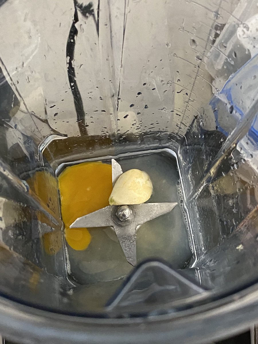 JKat10x's tweet photo. Isolation Dinner #13: sauce is a meal-changer! Make your own aioli instead of using store-bought mayo. Egg yolk, acid, oil. My go-to: lime juice &amp; zest, yolk, garlic cloves, wasabi, drizzle neutral-flavor oil in blender. Pair it with simply-roasted chicken or salmon. https://t.co/iX2q1JL6B8