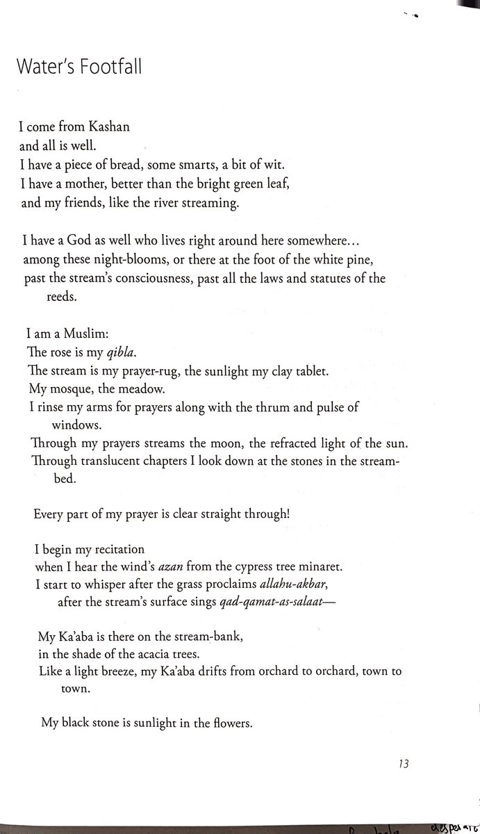 so much so that before return to Iran he detoured to India and stayed on for several months. once home, he wrote Water’s Footfall. the height and veracity of his pen at this moment can only be described as untrammeled. this a wildly ludic masterwork. #wanderinginthetimeofcorona