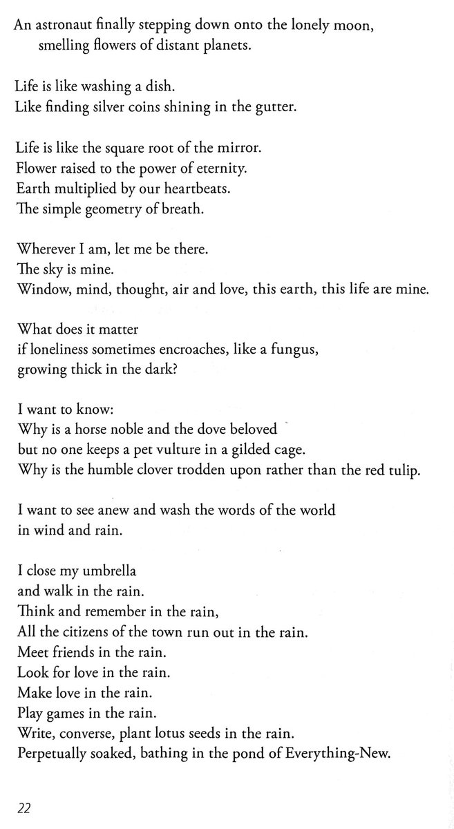 only someone fresh from a pilgrimage or long journey, with the words, the ink, the poetry so amassed and welled up in him could produce such a flood of emotion and pulse and energy.