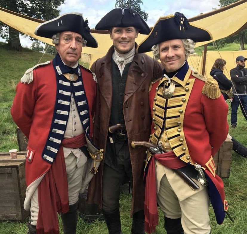 Headquarters on Twitter: "#SamHeughan with Tim Downie and Miles Richardson Fun fact from Sam: Both have played his butler https://t.co/WfrKvOfDEr" / Twitter
