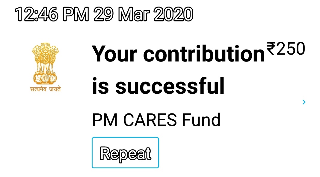 malakatiyar's tweet photo. Plz donate pm care fund my little contribution https://t.co/LdInIgw9eI