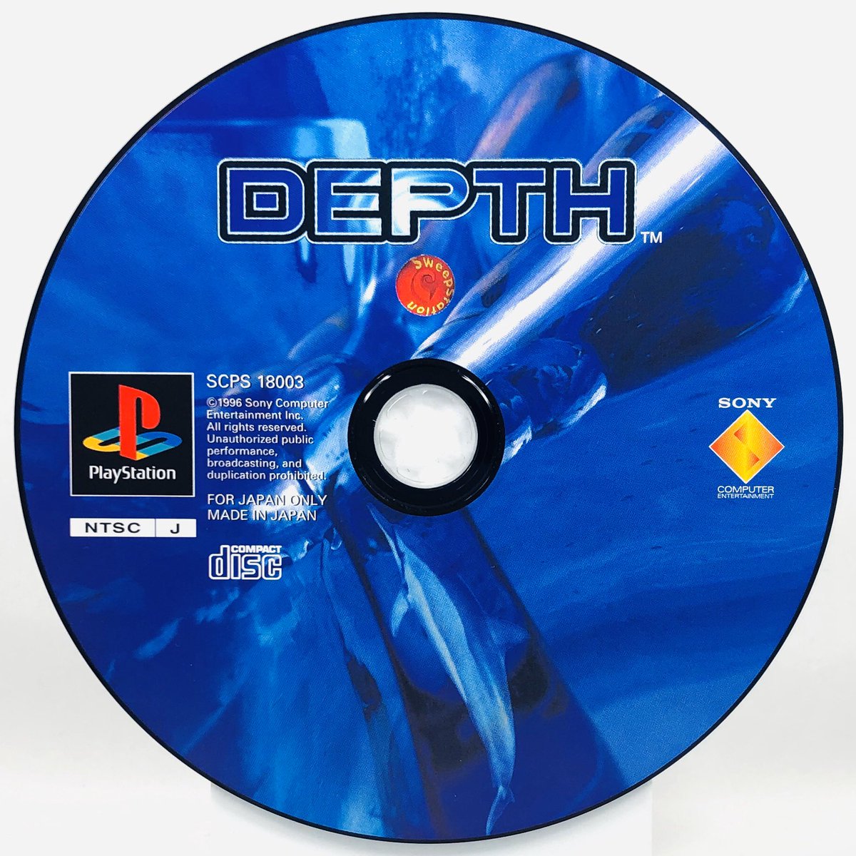 DEPTH (Fluid, Sub)Opus, SCEPlayStation, 1996Archives :  https://www.instagram.com/gamediscbeauty/ 
