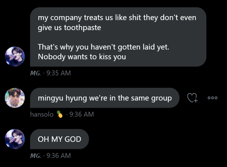 Mingyu Struggle Tweet