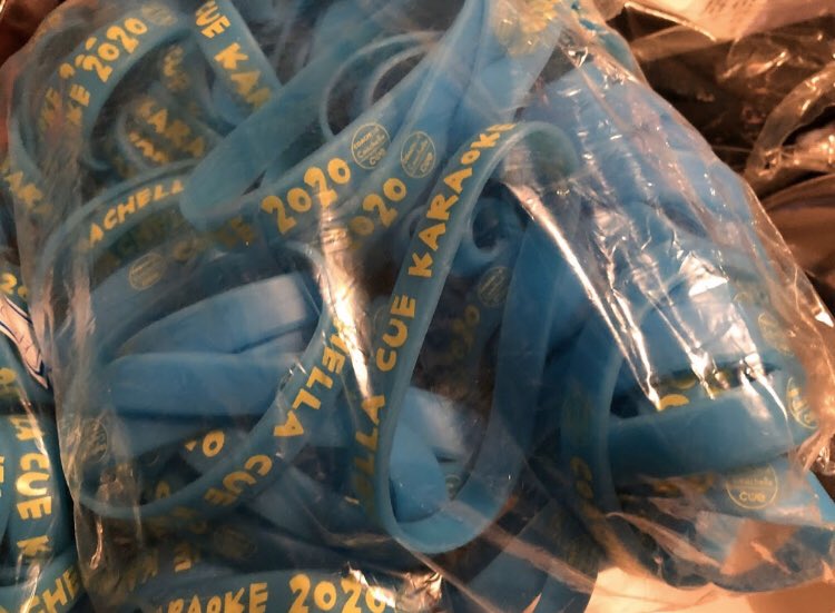 It's official! #CUEkaraoke2020 has gone virtual! How? Using @tiktok_us ! The first 300 people to submit their videos, tag @CoachellaCUE & use the #CUEkaraoke2020 will receive an official Karaoke Wristband plus a special treat for the top 3 videos with the most likes!