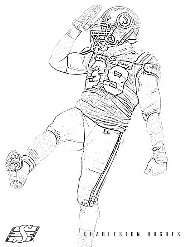 broncos football player coloring pages