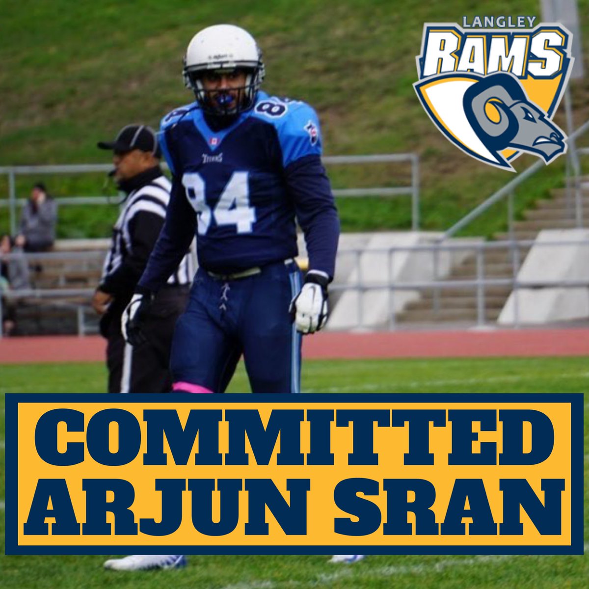 Please welcome D-Lineman Arjun Sran from the White Rock Titans!