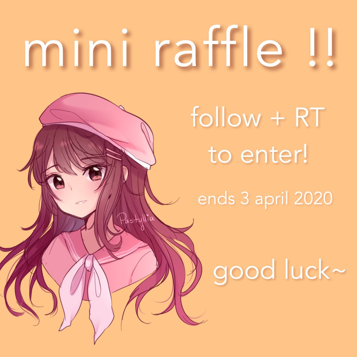 pastyllia's tweet image. [ 🌸 mini raffle 🌸 ] 

to enter:
- follow 
- retweet this tweet

winner will get a coloured sketch! 

raffle ends 3rd april 2020
