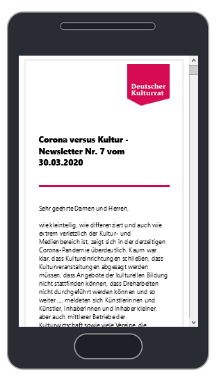 DKRKultur's tweet photo. #Corona-Krise: Alle Förder-Infos die man aktuell als #Kulturschaffende, als #Kultureinrichtung, als kulturwirtschaftlicher Betrieb braucht, findet man gebündelt + auch zu allen Bundesländern, in unserem neuen Newsletter "Corona versus Kultur" Nr. 7: https://t.co/0yjf1fk2GN https://t.co/y2vKdk27Bn