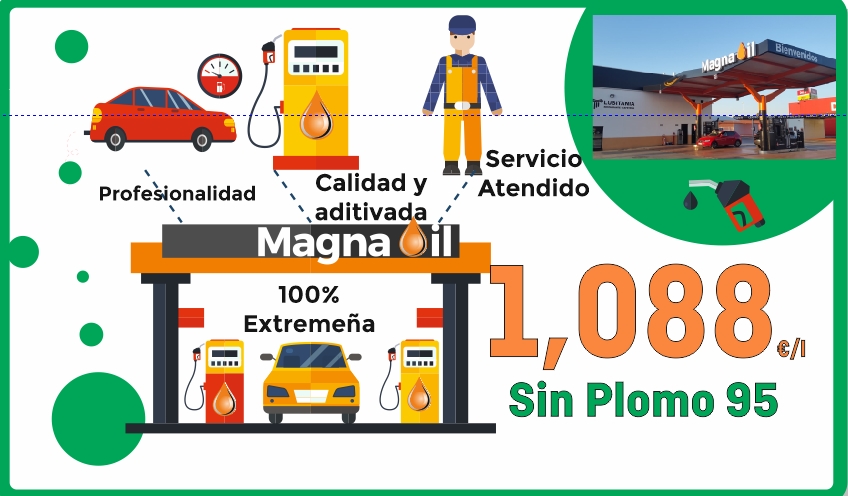 MagnaOil's tweet photo. ✅ 1,048 €/l #GasóleoA ⛽️
✅ 1,088 €/l #SinPlomo95 ⛽️
#Mérida #ZonaSalesianos .
@MagnaOil
¿Como llegar? 📍https://t.co/q7srcYLnMA
#FelizLunes https://t.co/BLgMEevrCE