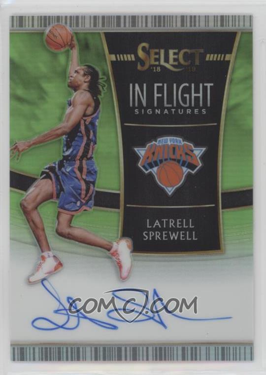 cardsbreaker's tweet photo. https://t.co/STqNIrvn7Y 2018-19 Panini Select - In Flight Signatures - Neon Green Prizm - Latrell Sprewell /99 https://t.co/U1k3Te1tJY