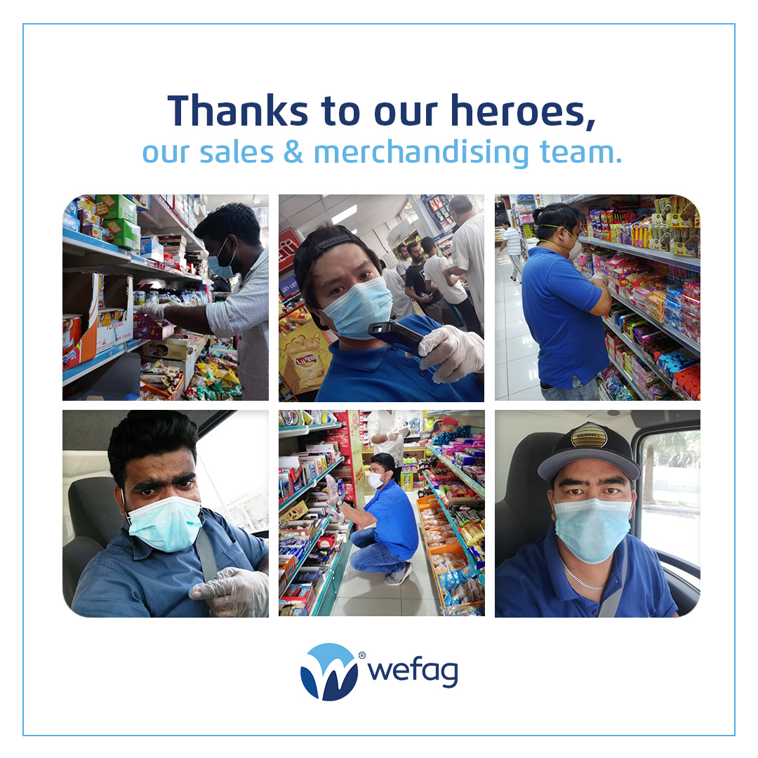 mywefag's tweet photo. A big thanks to our Al Wefag heroes of the sales and merchandising team, who are there in market to deliver the best in class products to our consumers in these difficult times.

Stay home, stay safe.

#covid19 #appreciation #heroes #professionals #sales #merchandising https://t.co/q4CudPLXex