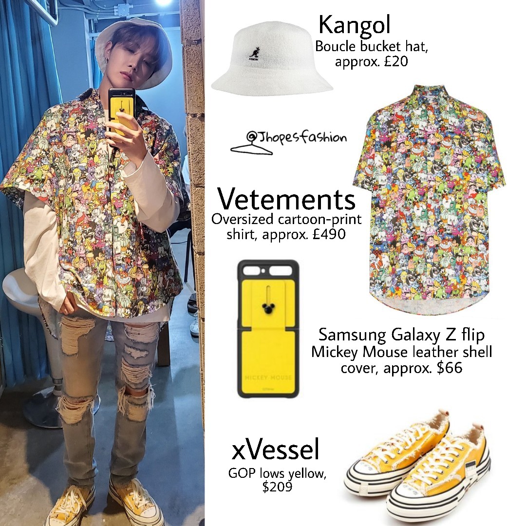 j-hope's closet (rest) on X: Hoseok's LV bag, pants & mule, AP watch,  Off-White t-shirt, Mastermind bucket hat and Human Made ring 210524 -  Twitter Weverse post #Jhope #제이홉 #Jhopefashion #BTS   /