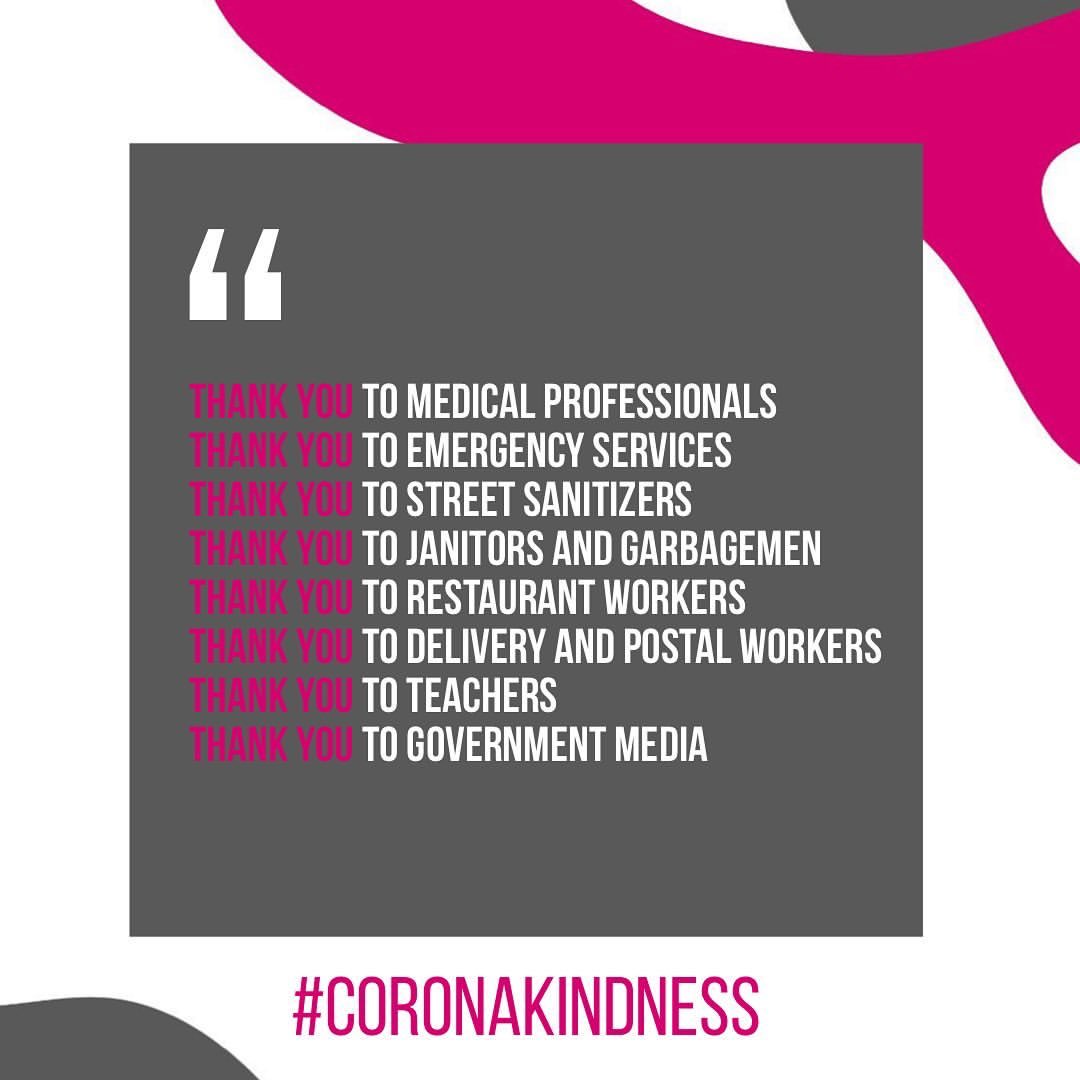 2pointzerogroup's tweet photo. We are grateful for all the frontline and essential workers keeping every one safe and supporting the UAE.⠀
⠀
Who are you thankful for? Tag them in the comments to create a moment of #CoronaKindness⠀
⠀
#PositivelyContagious #StaySafe #ThankYouUAE #StayHome https://t.co/w4d0nqWeqd