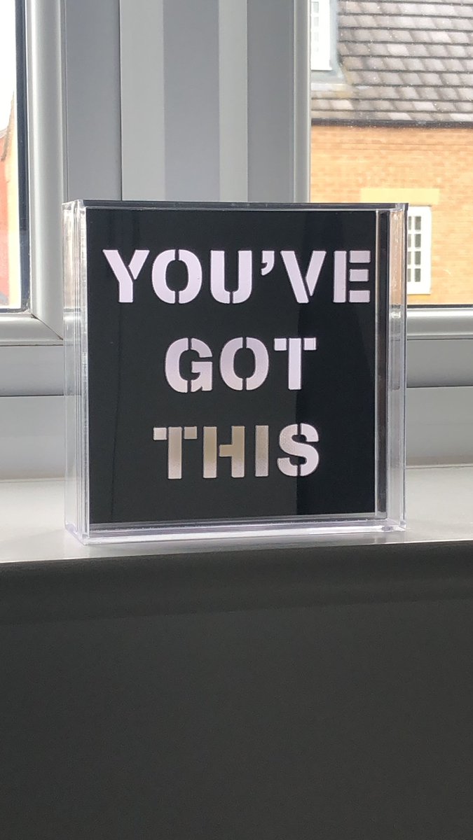HannahB85's tweet photo. Sat on the windowsill, been quite the motivator this last few weeks.  We’ve got this! https://t.co/uCFGe3ImLL