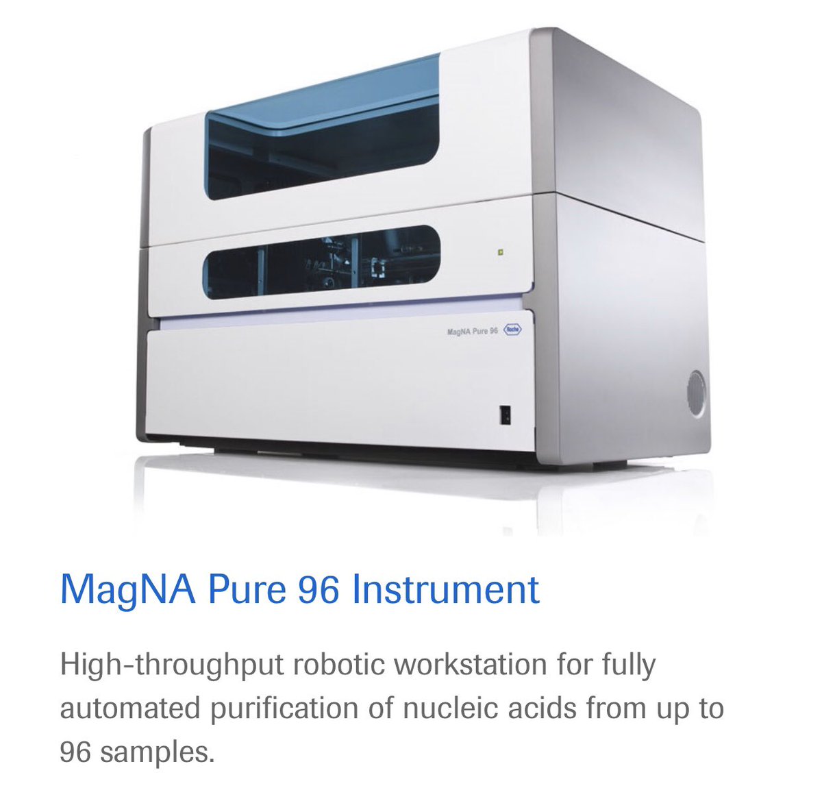 amhamon's tweet photo. Urgent appeal for equipment loan - a Dublin-based hospital is looking for a loan of an instrument to replace their MagNA Pure 96 instrument which has broken down and is beyond repair. If you can help please DM me. https://t.co/d0KeXX6sLN