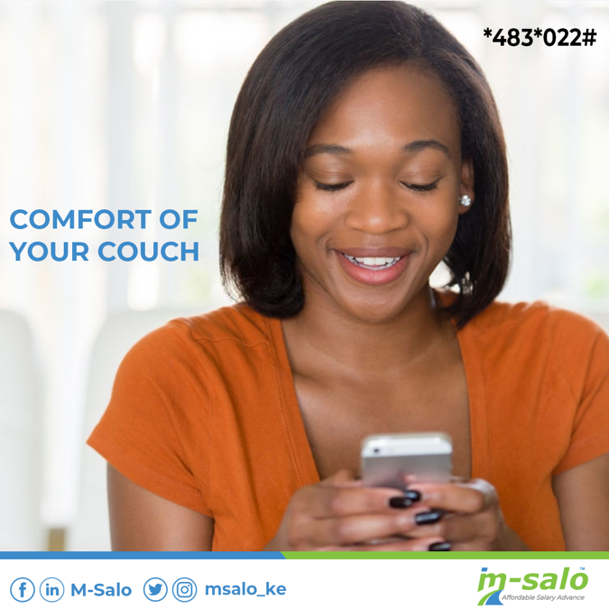 Msalo_Ke's tweet photo. Apply for your Affordable Salary Advance at the comfort of your couch by dialing *483*022# with 
M-Salo, you can get your salary advance without your financial issue being known to others.

Call us today:0727 224060/0734 224060
#Simple #Quick #Convenient

https://t.co/jAdjqCou8x https://t.co/0vXxHr2ZbL