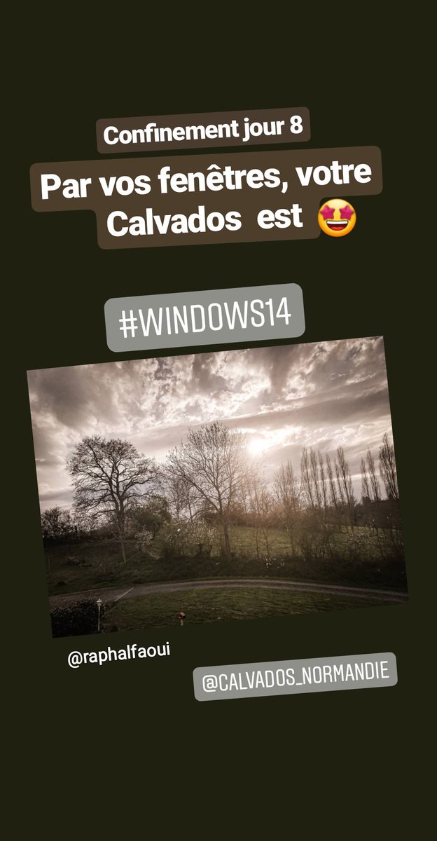 CalvadosDep's tweet photo. #RemedeContreLaMorosité Partagez sur IG vos 📸 du #Calvados vu depuis vos fenêtres ➡️ #Windows14
🙏#RestezChezVous 🙏 https://t.co/60FLZ5oeh4