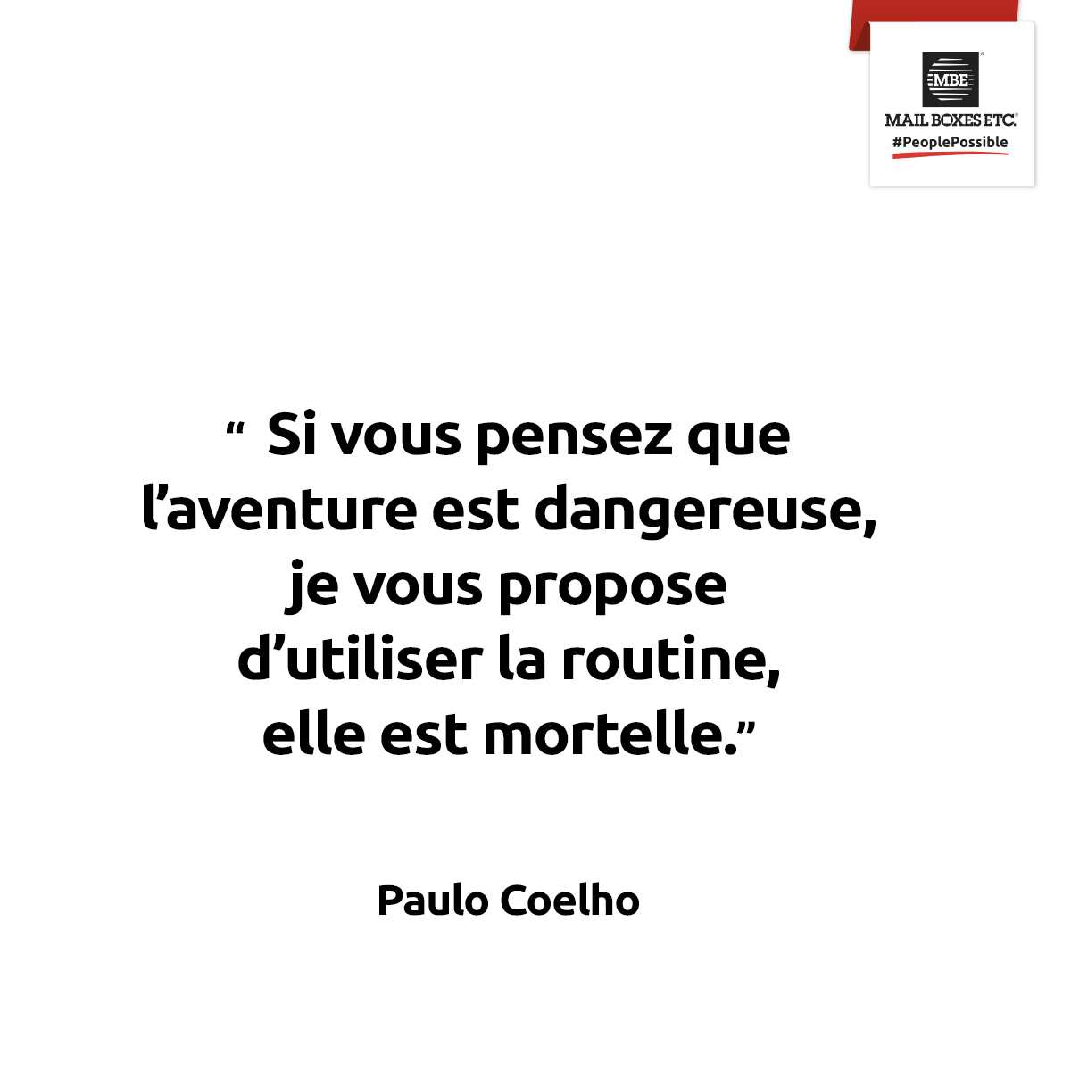 MBE_Poitiers's tweet photo. Commençons cette semaine avec une citation de Paulo Coelho.

#MondayMotivation
#Citationdujour
#PeoplePossible https://t.co/S1PL13YIPv
