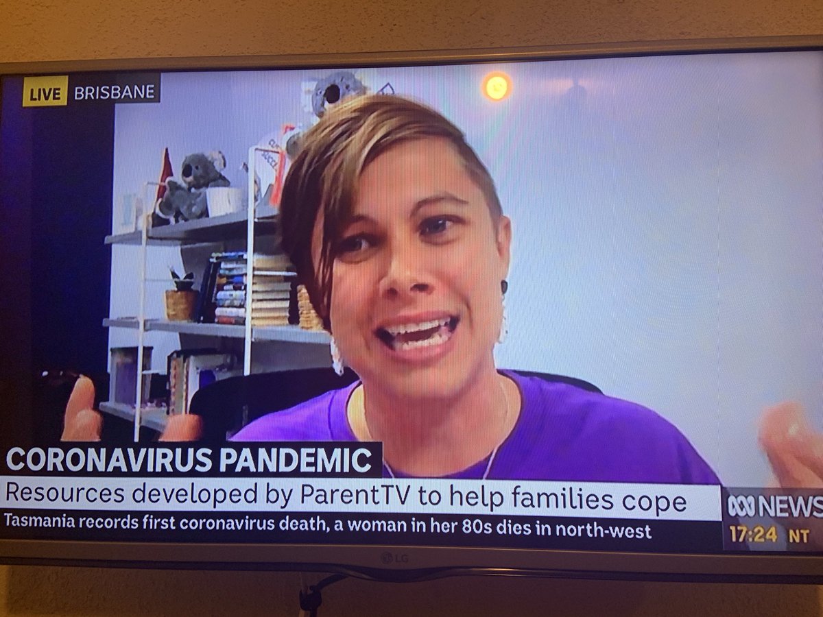 Craigokane's tweet photo. Yay for @parenttvdotcom and @karina_carv - getting the news out to parents! Do lookup ParentTV, the Netflix for Parents! Including support available for schools and teachers during this challenging time #QLDStartups #SDG #COVID19Aus https://t.co/72B40882Cf