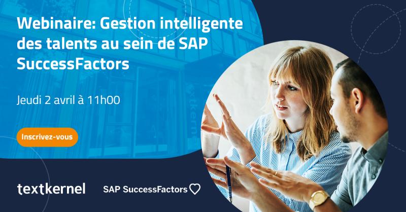 Textkernel's tweet image. Don&apos;t miss our webinar next Thursday and discover how to improve your recruitment in SAP SuccessFactors with the power of #AI. Matthieu Viotti will show you how AI tech can unlock the talent you’ve already got in your database.

hubs.ly/H0p05pL0