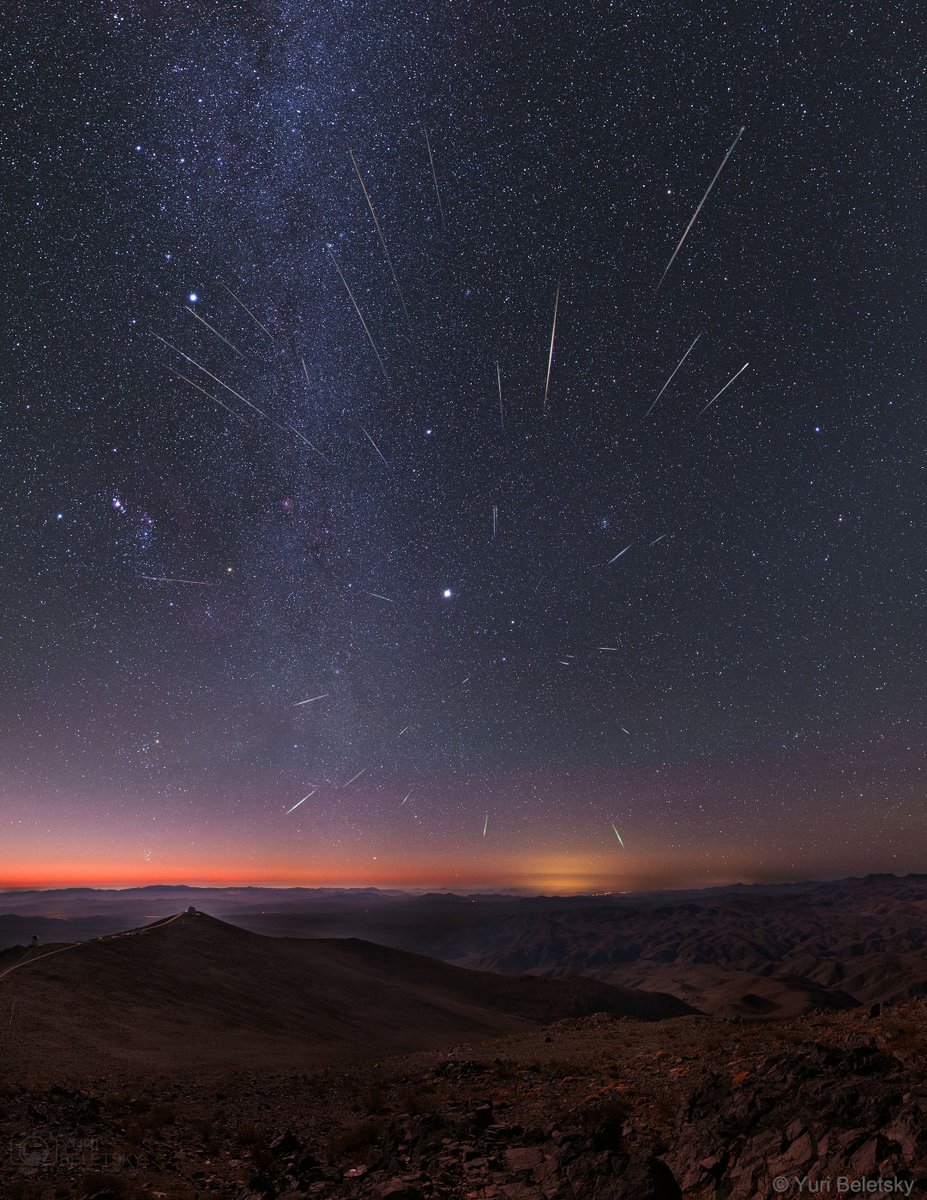 Space photo moment - Geminid Meteors over Chile by Yuri Beletsky (Carnegie Las Campanas Observatory, TWAN) ( https://apod.nasa.gov/apod/ap191208.html)