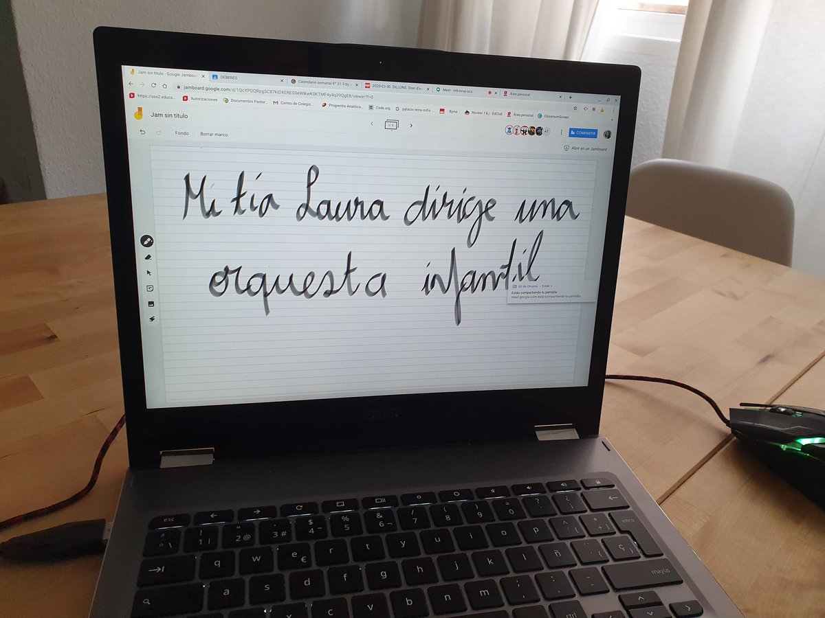 Annegarridop's tweet photo. Clase de Lengua  con @JamboardM una pasada! @AcerEducation @GoogleForEdu @porlainnovacion https://t.co/x4fnZ47FKS