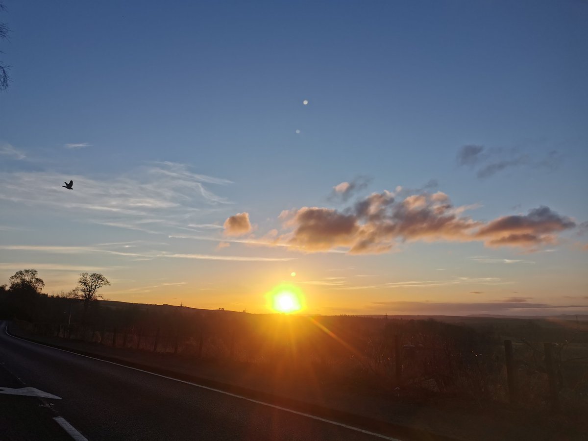 Volteral's tweet photo. Had to pull over and grab this #sunrise snap on the way to work this morning #medshift ๐๐ https://t.co/zl4unjJHMp