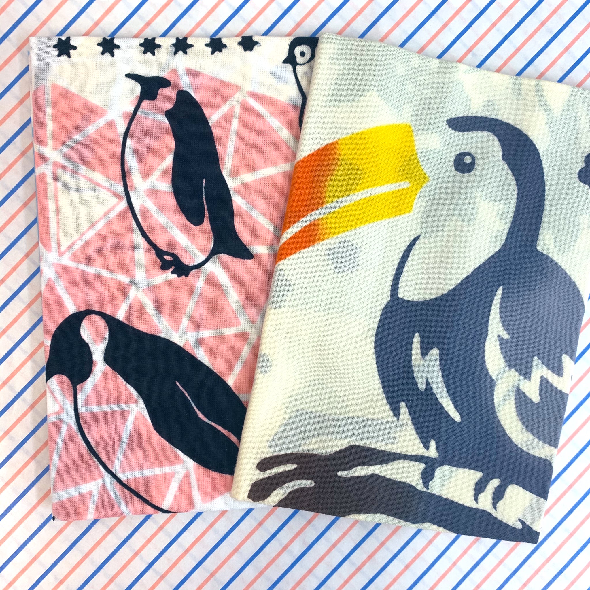 文具と雑貨の店 トナリノ 毎年4月はトリノトナリノ 鳥モチーフの文具や雑貨がいつも以上にたくさん並びます 春夏に向けて手ぬぐいも鳥の絵柄が入荷しました ペンギン オニオオハシやハチドリのトロピカルな絵が 風見鶏 鳥籠と小鳥など飾っても