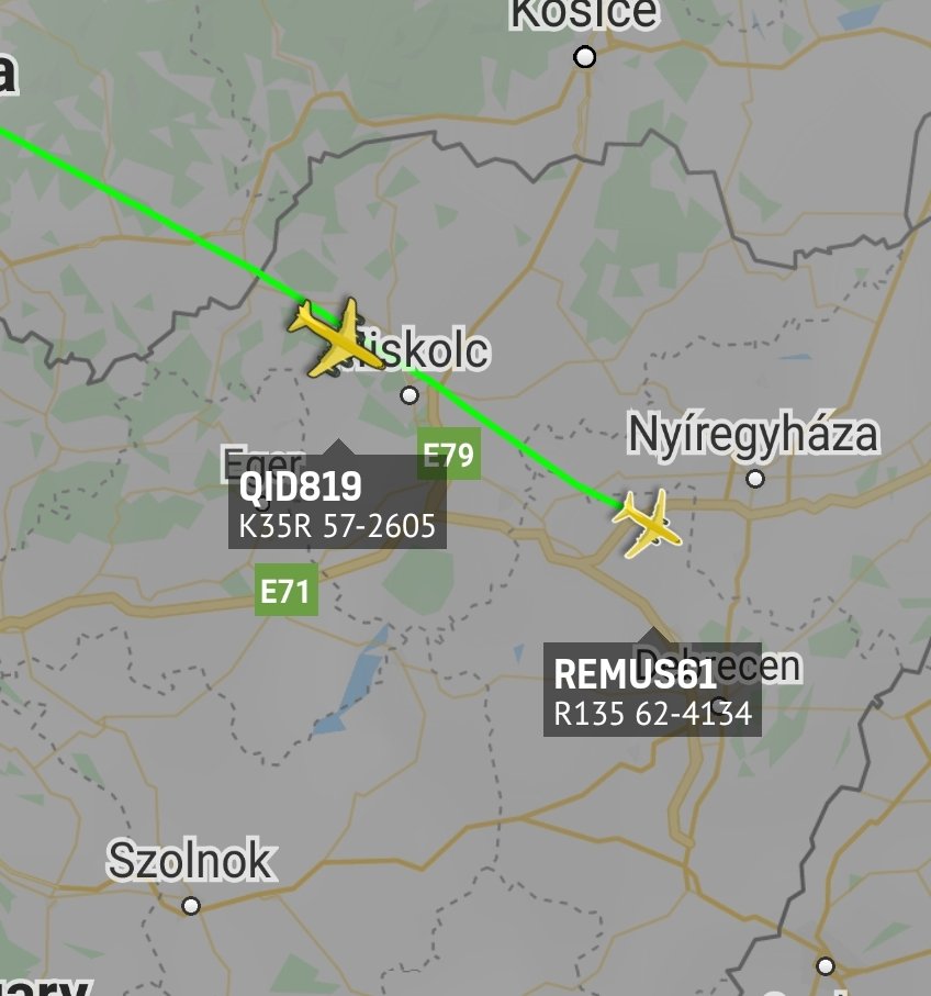 is_keelu's tweet photo. Update

#REMUS61 and #QID819 are now over #Hungary https://t.co/o1yHA4lRgr