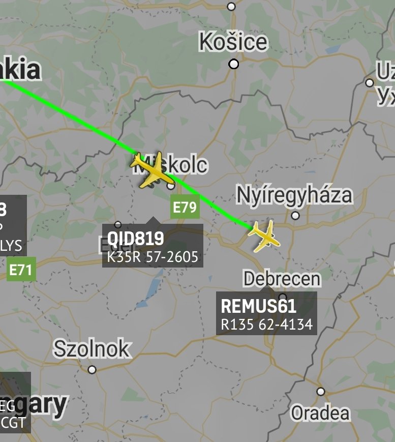 is_keelu's tweet photo. Update

#REMUS61 and #QID819 are now over #Hungary https://t.co/o1yHA4lRgr
