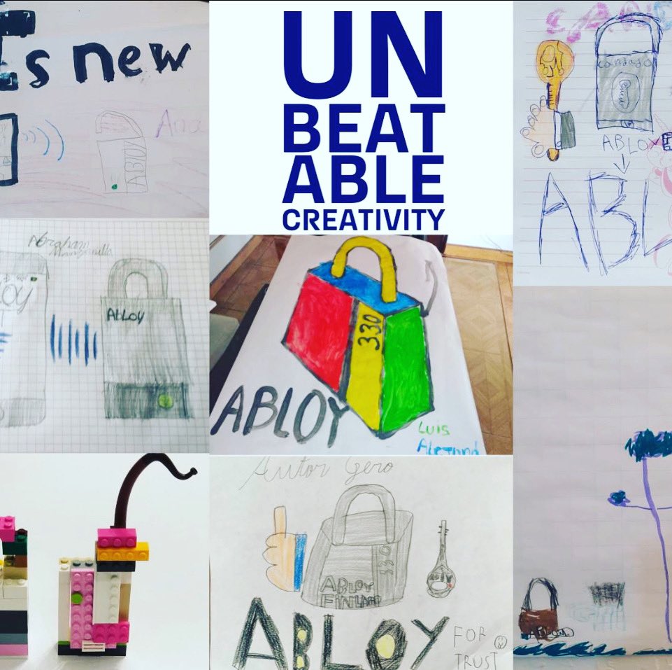 AbloyColombia's tweet photo. After more than one week of home office, our team members children had the initiative to express about their parents work. #Stayinhome introducing the brand new ABLOY Super Weather Proof Bluetooth padlock: it's an experience can't be beat! #security #AbloyKeyvolution #AbloyBeat https://t.co/DmyDUwp6m4