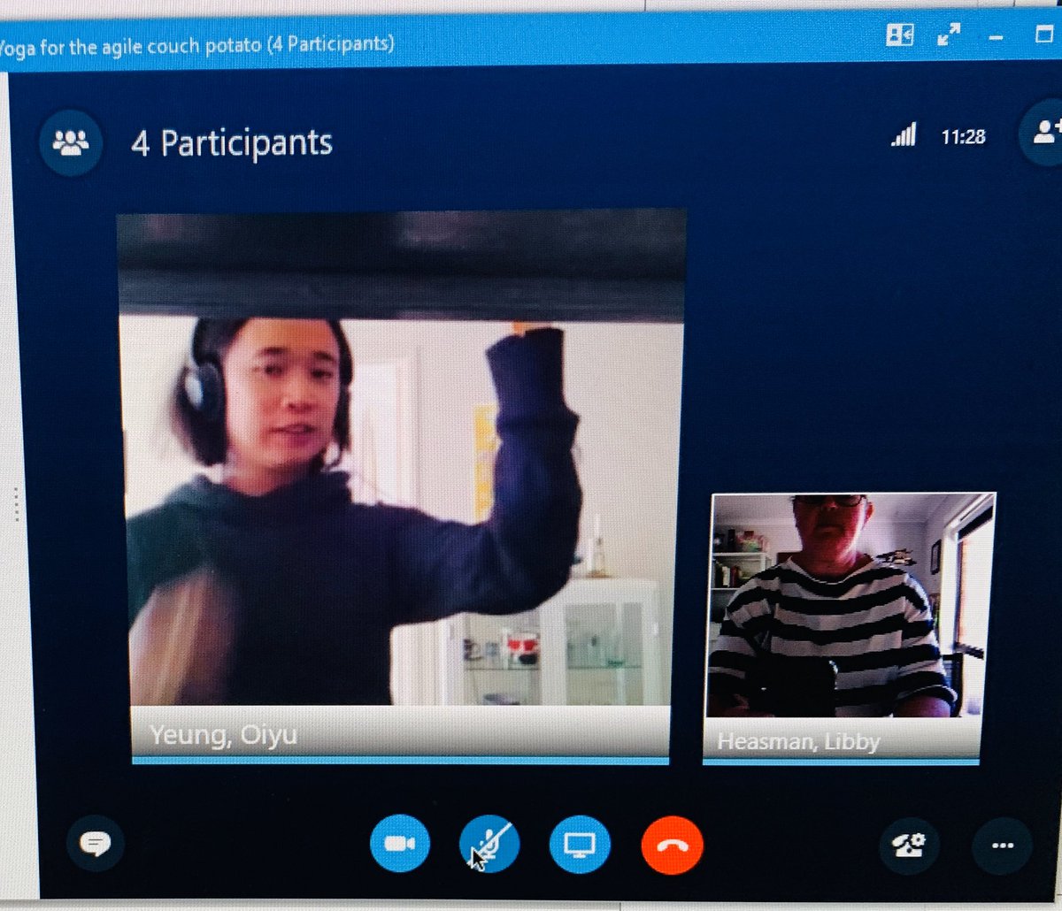 BizLabAcademy's tweet photo. How are you connecting with your team each day? At BizLab we are all #workingfromhome and have a 10 minute #yoga for the #agile couch potato session each afternoon #alonetogether https://t.co/9LCQV5XRjm