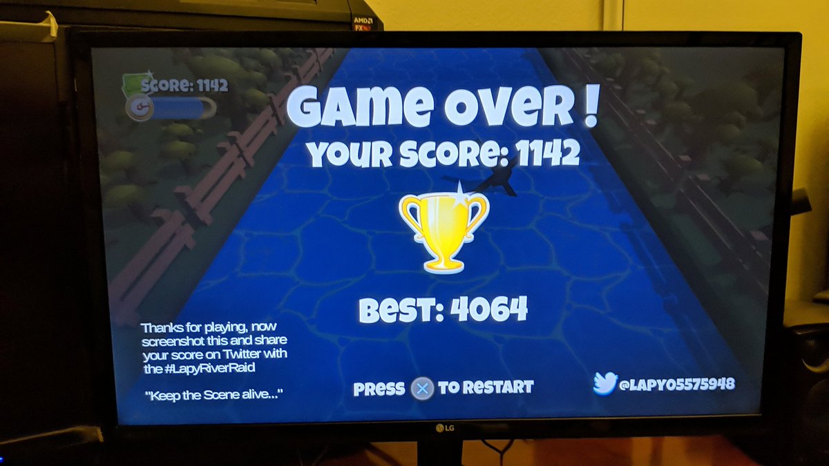 megadjx13's tweet photo. Los reto!!!
Who accept the challenge.? Oye comparte el score en twitter con #LapyRiverRaid @Lapy05575948 https://t.co/WHq1pv5xTb