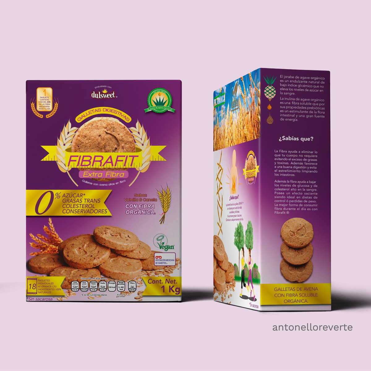 AntonelloRever2's tweet photo. 📦🌾#packaging para Fibrafit, de la familia #prorganica Galletas endulzadas con jarabe de agave organico Año 2016 #packagingdesign #graphicdesigner #graphicdesign #AntologiaReverte #vector #adobeilustrator 
#adobephotoshop #vectorillustration #design #designpackaging #printdesign https://t.co/YwXb8IRshk