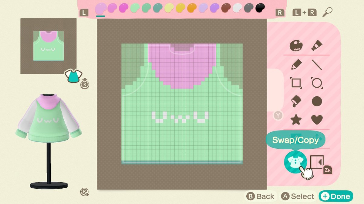 MochiDesignz's tweet photo. casual kawaii day wear uwu #AnimalCrossing #ACNH #ACNHDesign https://t.co/l5AxpTz9sQ