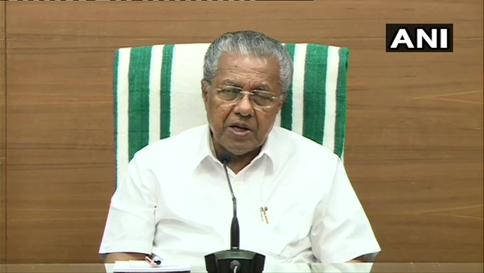 ANI's tweet photo. Kerala: With suicide cases being reported from various parts of the state after liquor sales were stopped here following #CoronavirusLockdown, CM Pinarayi Vijayan has directed the Excise Department to provide liquor to those with a prescription from doctors. (file pic) https://t.co/piGPwc6Ol6