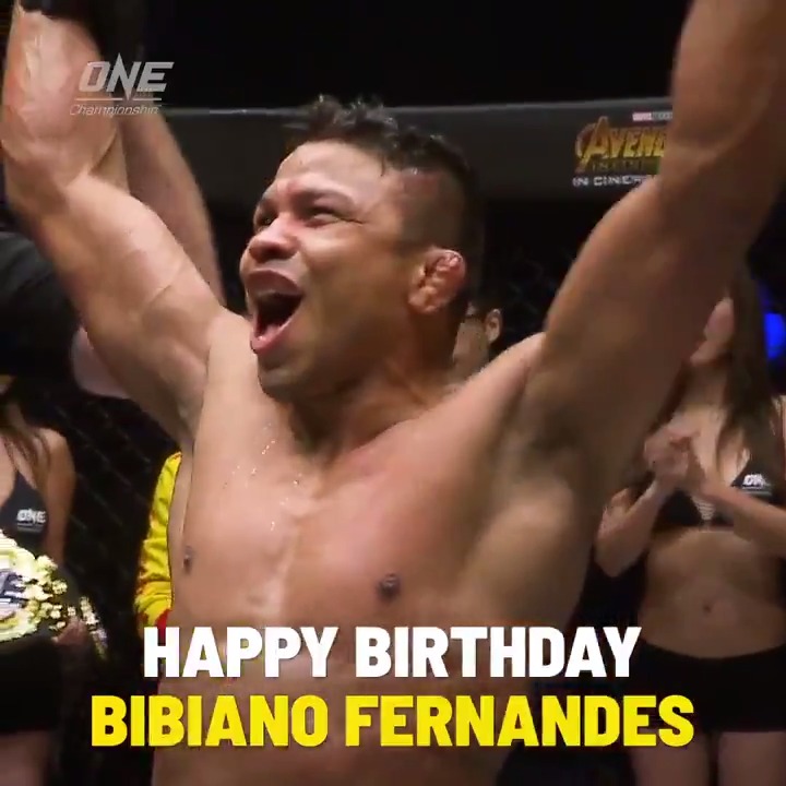 Happy birthday to the most dominant ONE World Champion in history, Bibiano Fernandes!     