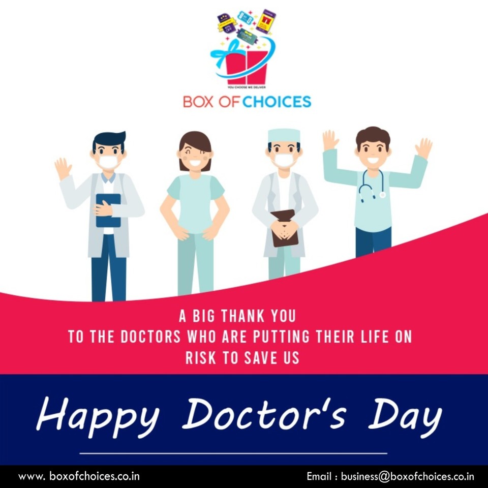 BoxofChoices's tweet photo. A Big Thank You To The Doctors Who Are Putting Their Life On Risk To Save Us !!๐
Celebrating #NationalDoctorsDay !!๐จโโ๏ธ๐ฉโโ๏ธ๐ฅผ
.
.
.
.
.
#DoctorsDay #Doctors #TheRealHeroOfNation
#StayHomeStaySafe #SocialDistancing #FightAgainstCorona #BreakCoronaChain #GoCorona
#BoxOfChoices https://t.co/at8v8z7R0Z